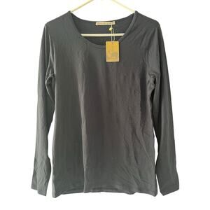 Women’s Peruvian Connection Layering Tee Size Large NEW WITH TAGS Black